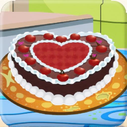 爱心巧克力蛋糕