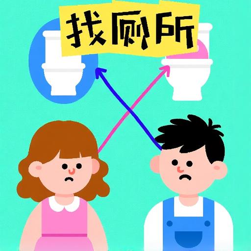 找厕所迷宫画线