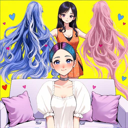 少女换装跑酷双人小游戏