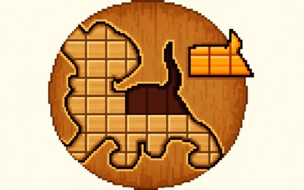 木质方块拼图游戏