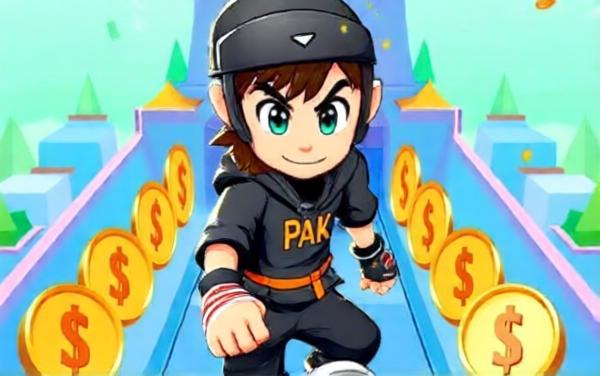 跑酷双人竞速小游戏