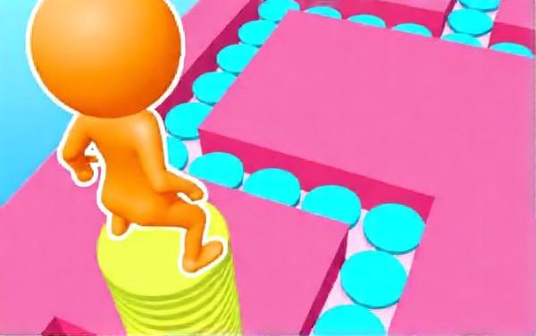 跑酷双人搭桥小游戏