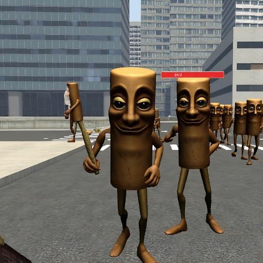 外国山海之木棍人跑酷