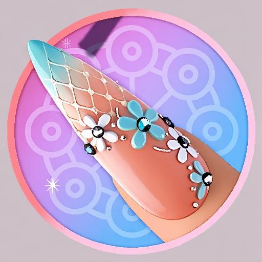 女生做美甲小游戏