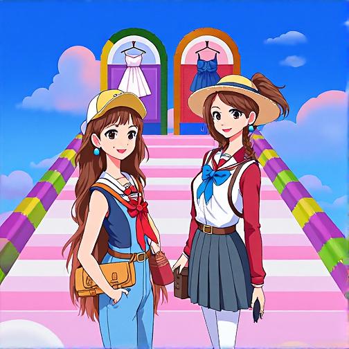 少女换装闯关跑酷小游戏