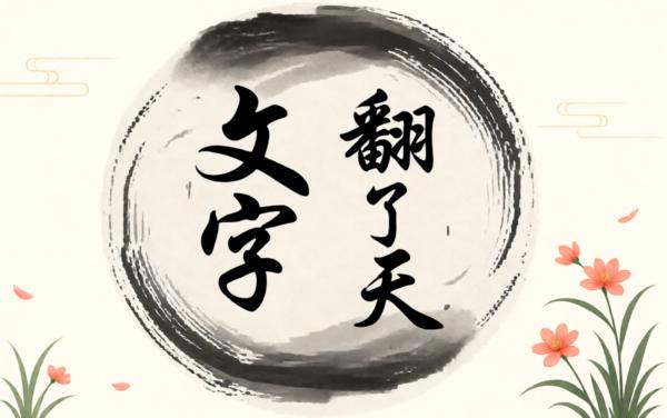 文字翻了天