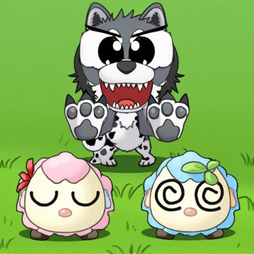 保护小羊与狼对战