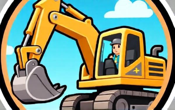 挖掘机挖土拆迁