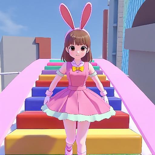 双人公主变身跑酷游戏