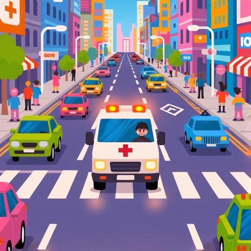 开车救护游戏