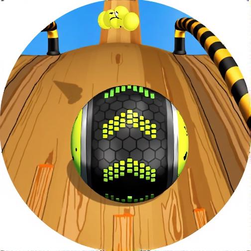 天空滚动球小游戏