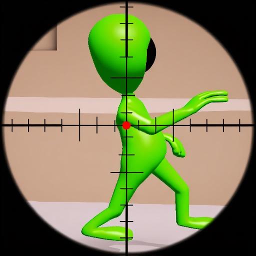 狙击瞄准枪打外星人