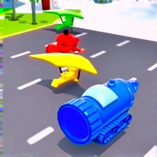 飞机人变身跑酷小游戏