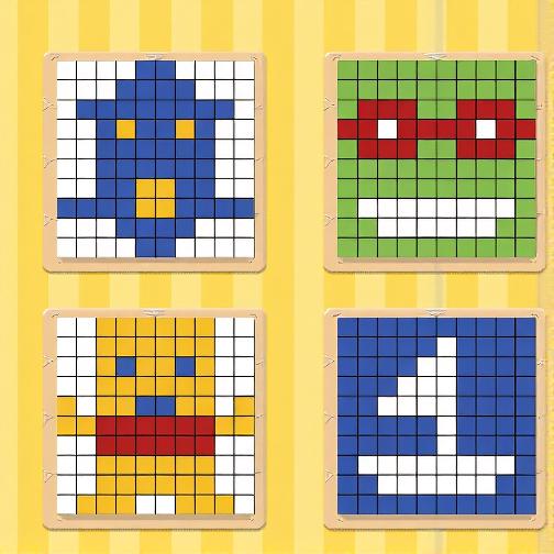 像素儿童涂色小游戏