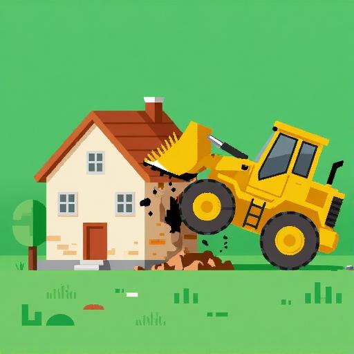 挖掘机解压拆迁