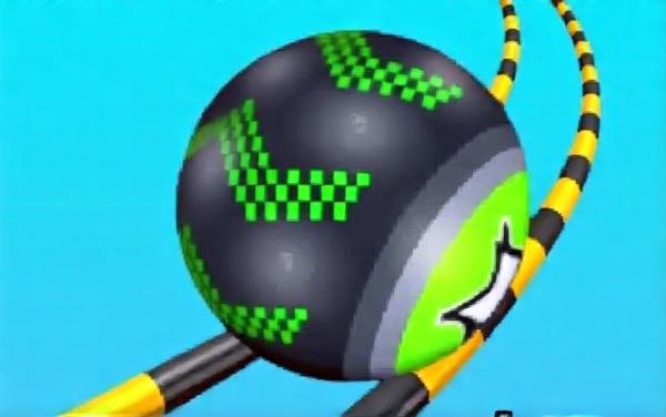 球球滚动向下冲