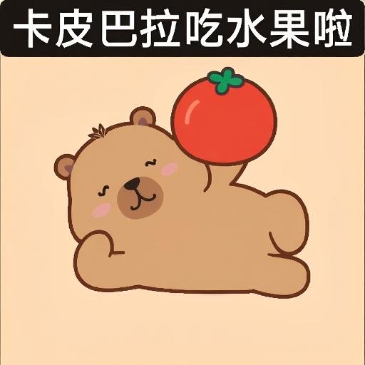 卡皮巴拉吃方块