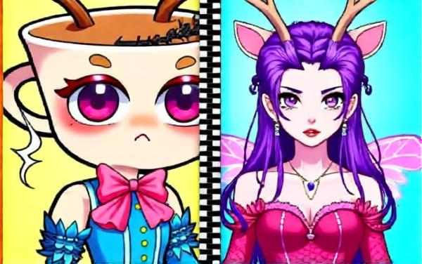 卡通贴纸休闲小游戏