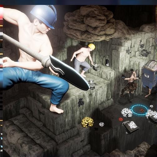 挖穿世界挖矿游戏