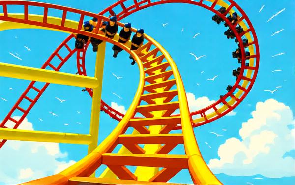 过山车冲撞