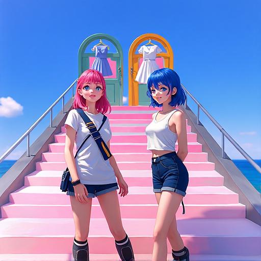 双人大作战女生换装