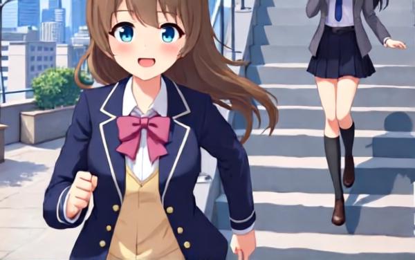 樱花跑酷少女闯关