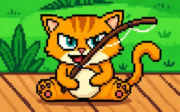 小猫钓鱼小游戏