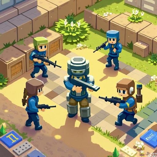 像素枪战5v5小游戏