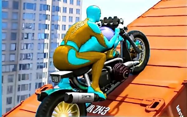 登山摩托车跑酷游戏