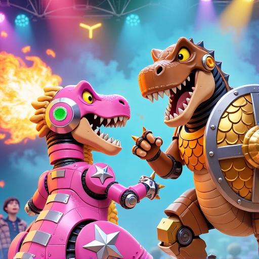 机甲恐龙进化跑酷游戏