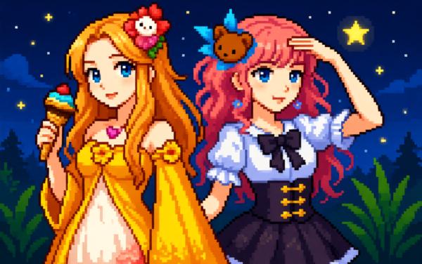 美人鱼装扮公主爱冰淇淋