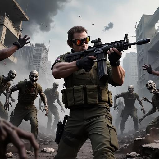 射击僵尸枪战游戏