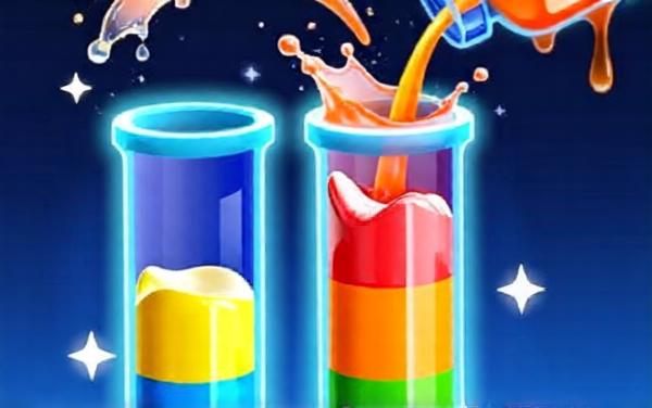 倒水瓶子分类游戏