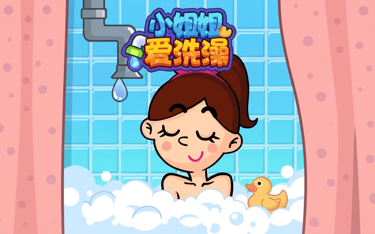 小姐姐爱洗澡