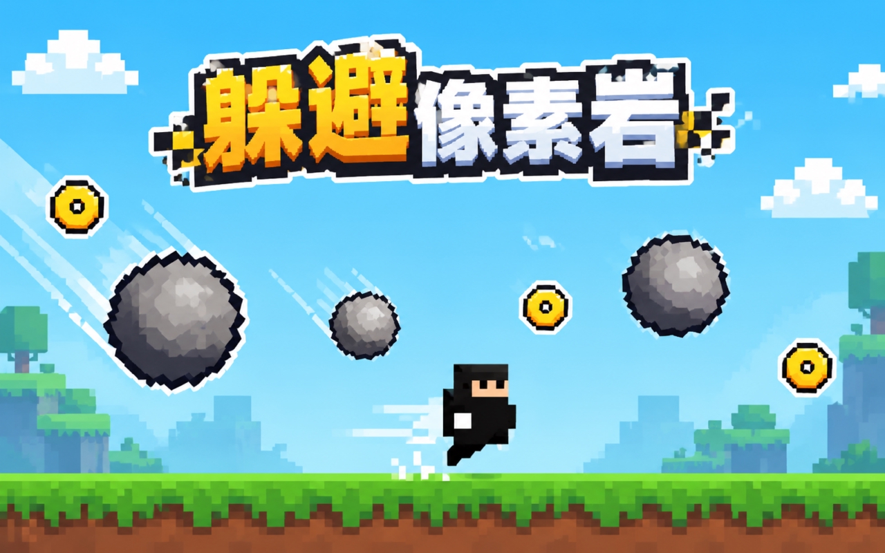 躲避像素岩