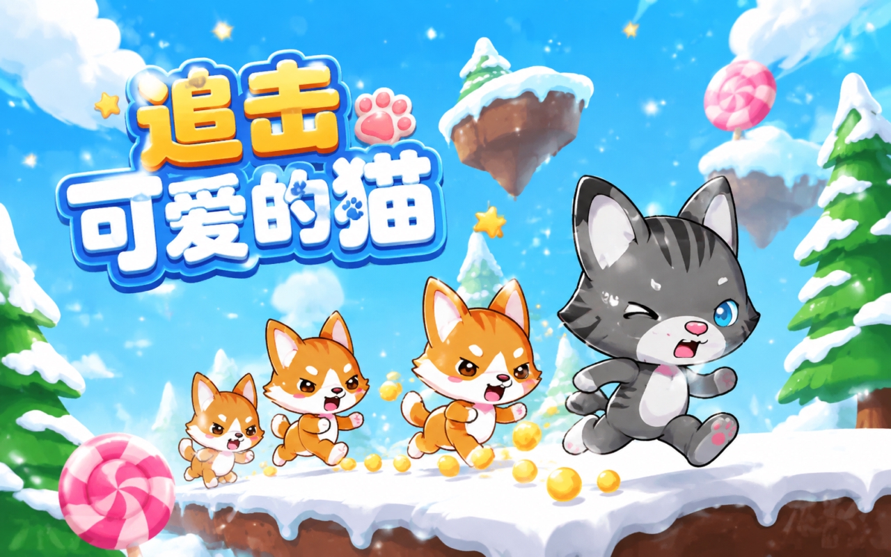 追击可爱的猫