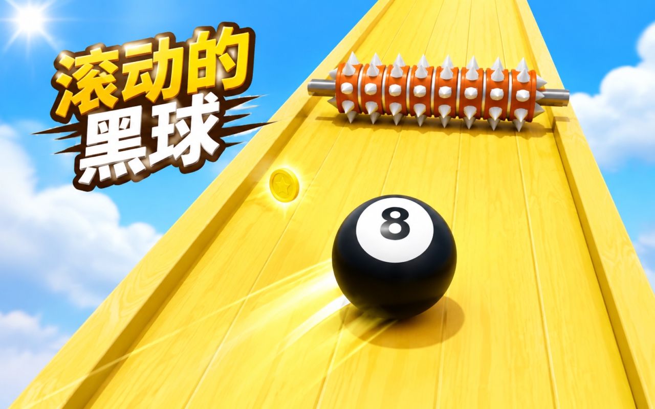 滚动的黑球