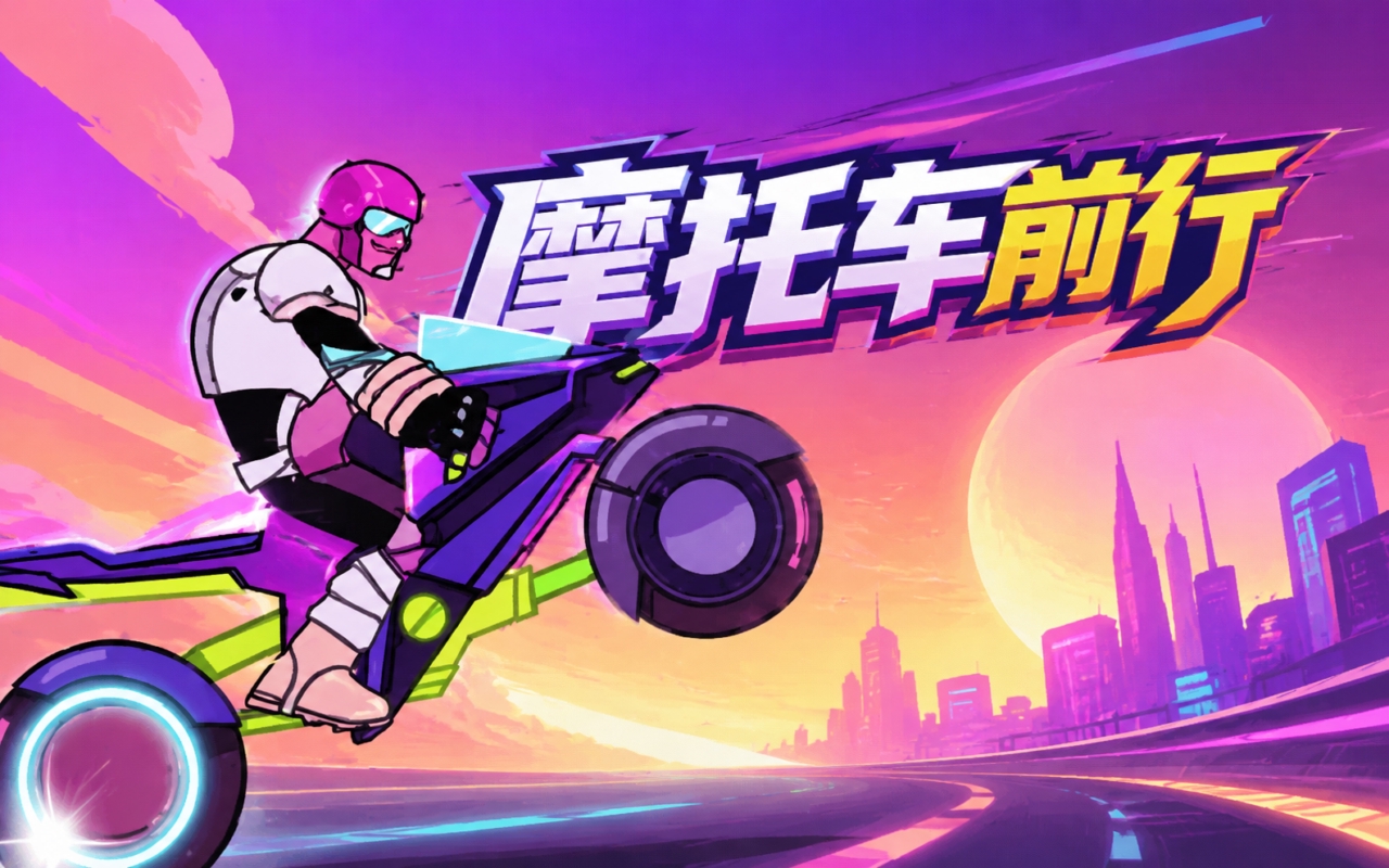 摩托车前行