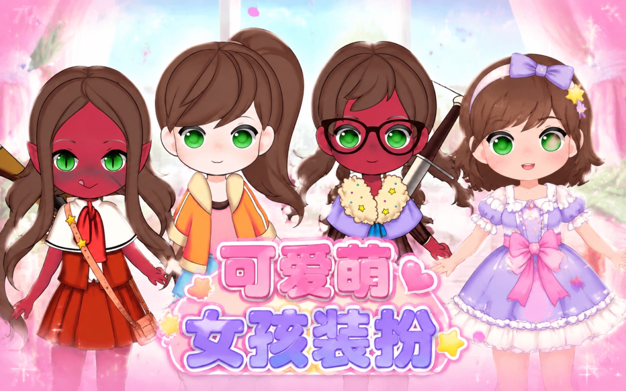 可爱萌女孩装扮