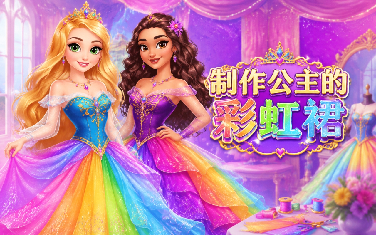 制作公主的彩虹裙