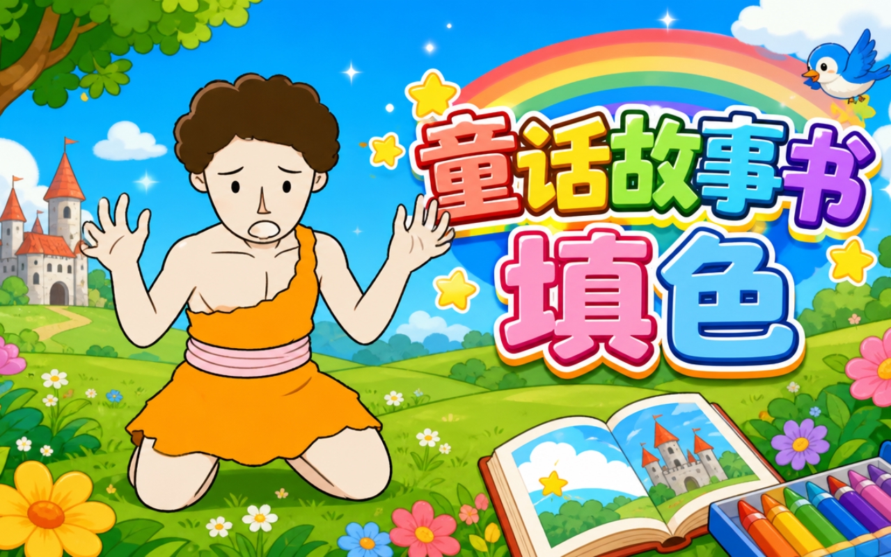 童话故事书填色