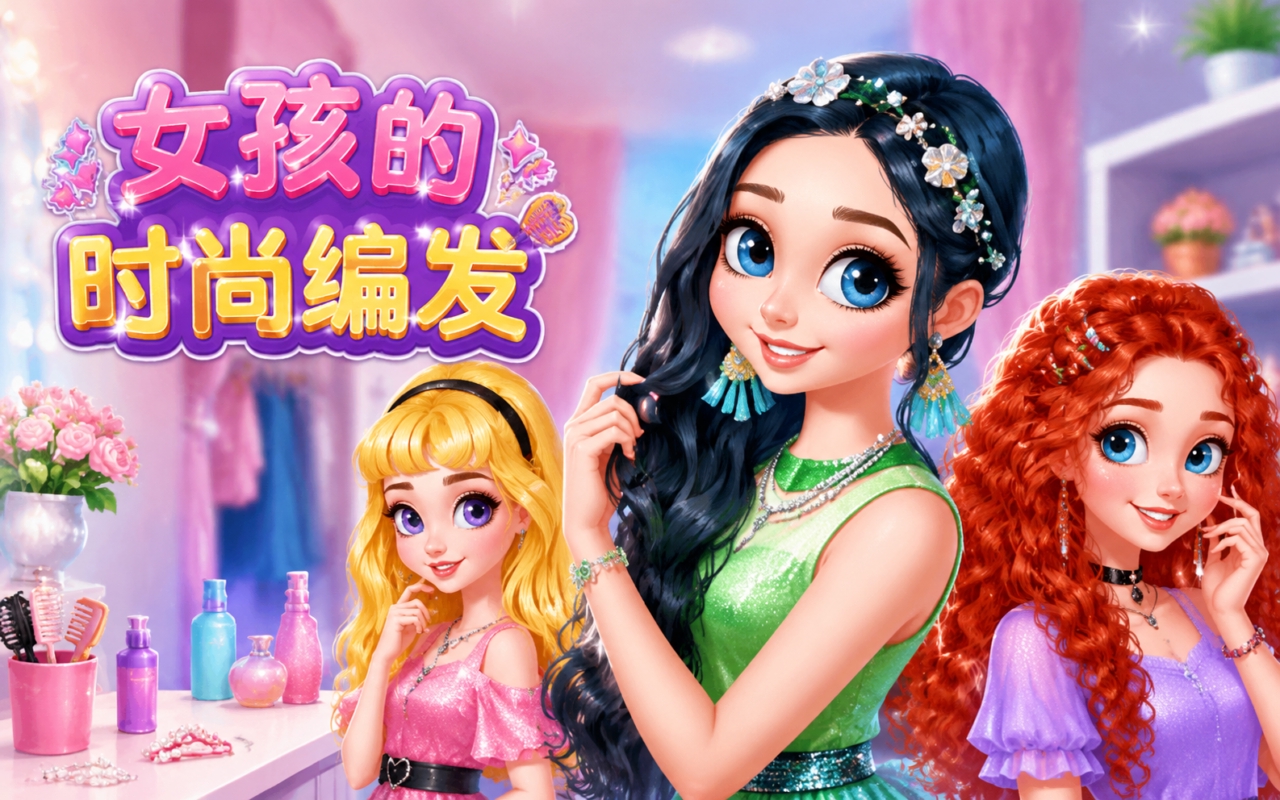 女孩的时尚编发