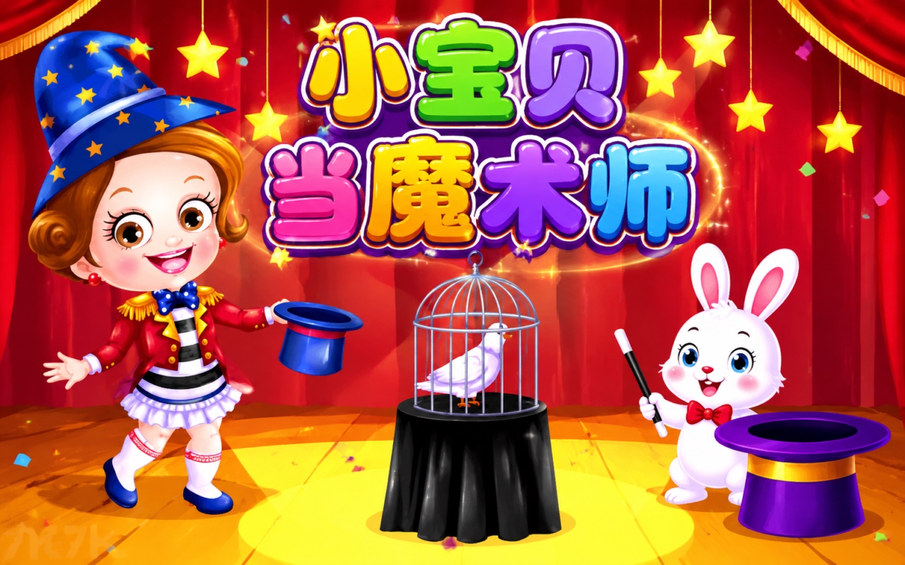 小宝贝当魔术师