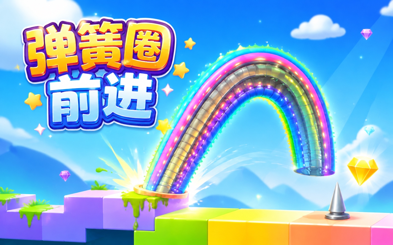 弹簧圈前进