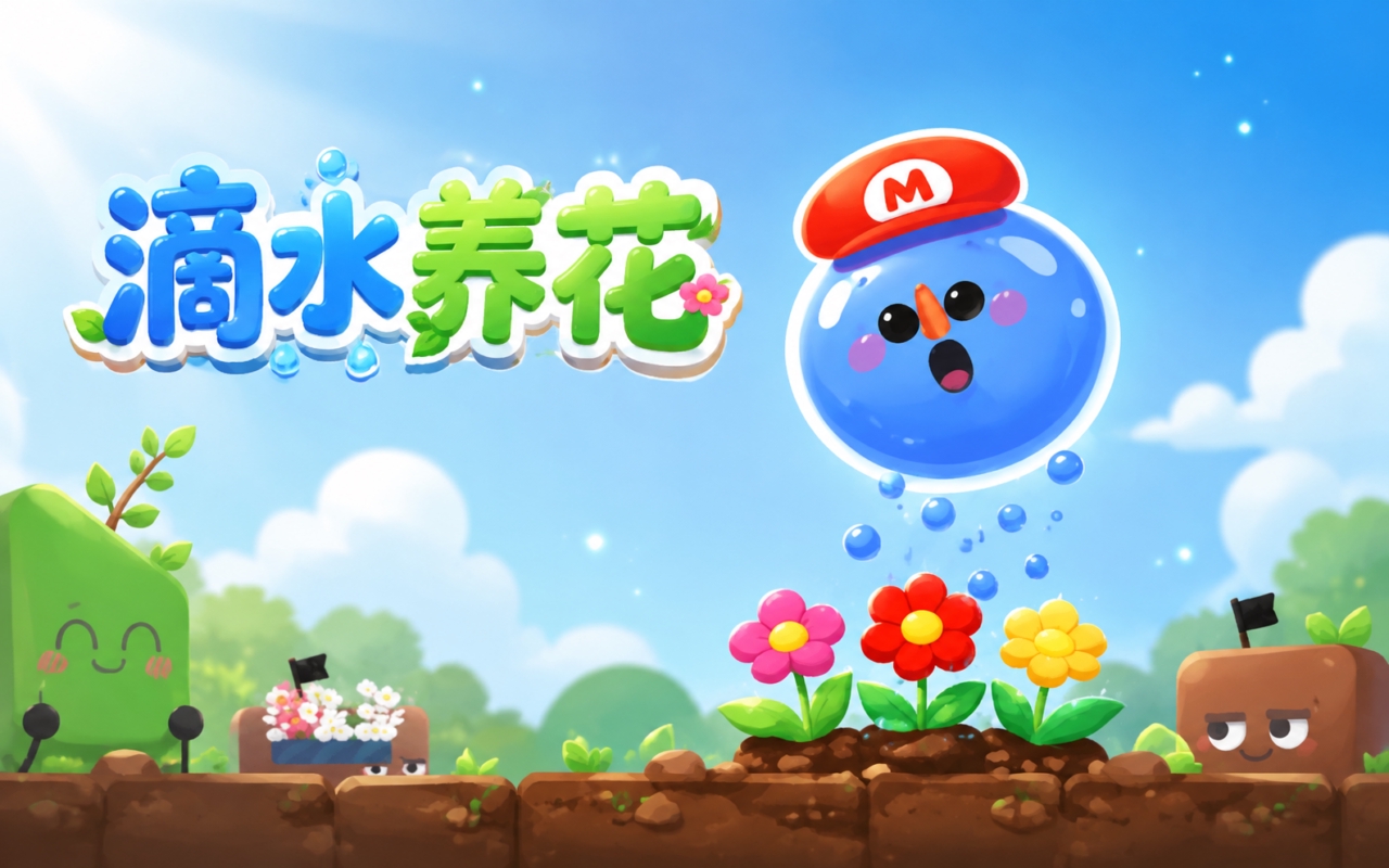 滴水养花