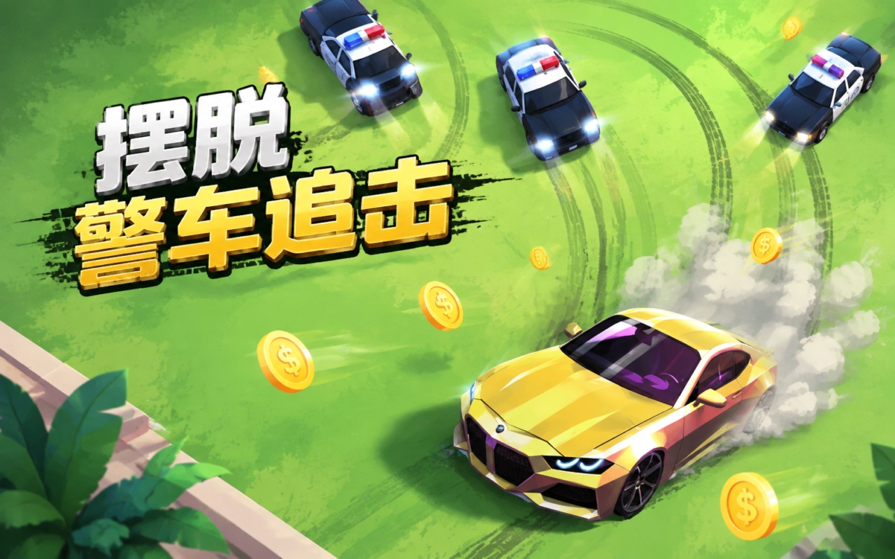 摆脱警车追击
