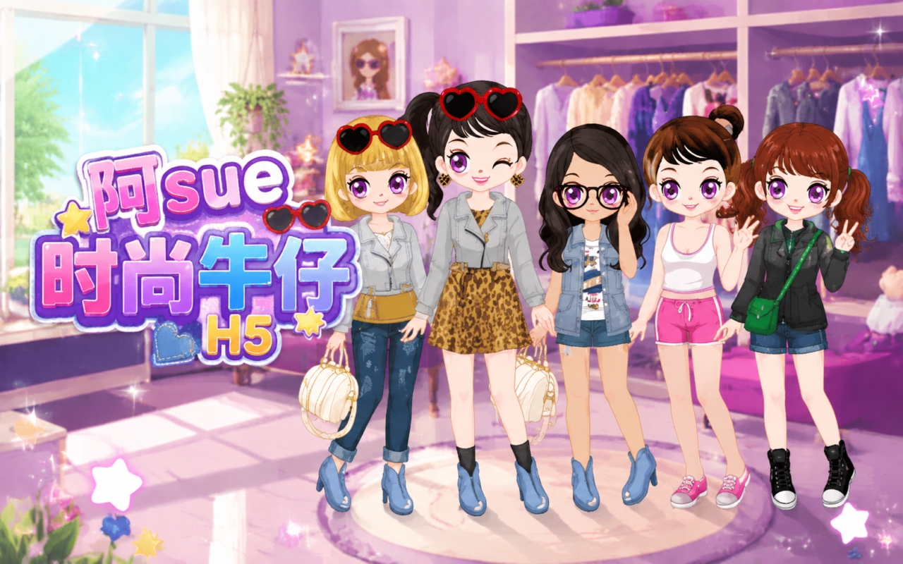 阿sue时尚牛仔H5