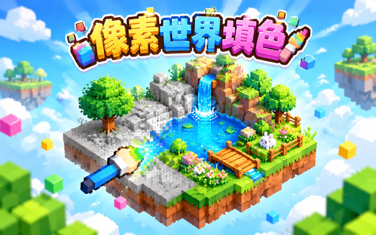 像素世界填色