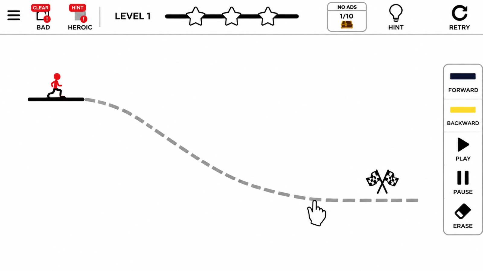 画线滑行游戏截图1 画线滑行游戏截图1