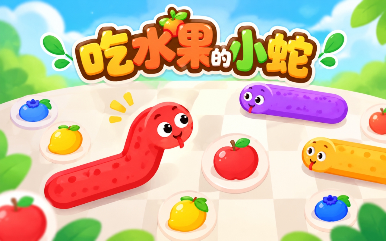 吃水果的小蛇